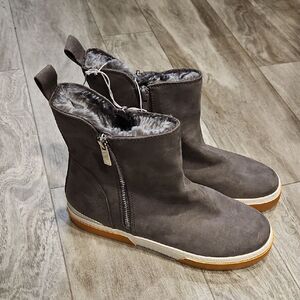 A new day Gray Winter Boots faux suede